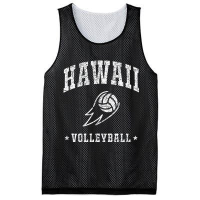 Hawaii Volleyball Vintage Volleyball Lover Mesh Reversible Basketball Jersey Tank