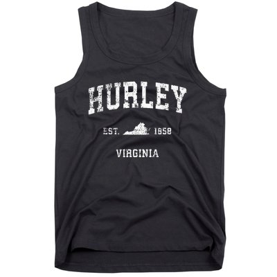 Hurley Virginia VA Vintage Athletic Sports Design Tank Top