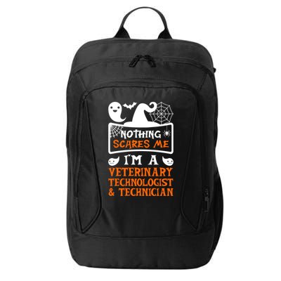 Halloween Vampire Veterinary Technologist And Technician Gift City Backpack