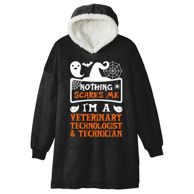 Halloween Vampire Veterinary Technologist And Technician Gift Hooded Wearable Blanket