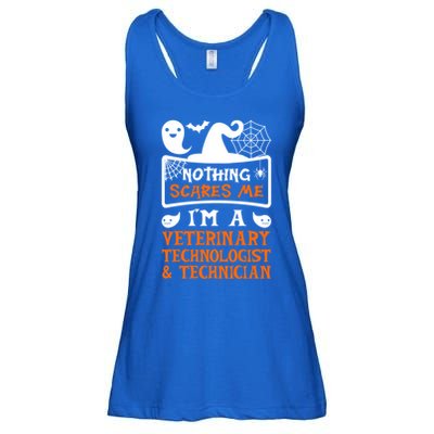 Halloween Vampire Veterinary Technologist And Technician Gift Ladies Essential Flowy Tank