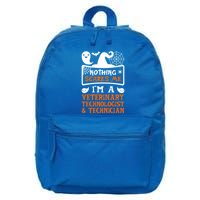 Halloween Vampire Veterinary Technologist And Technician Gift 16 in Basic Backpack
