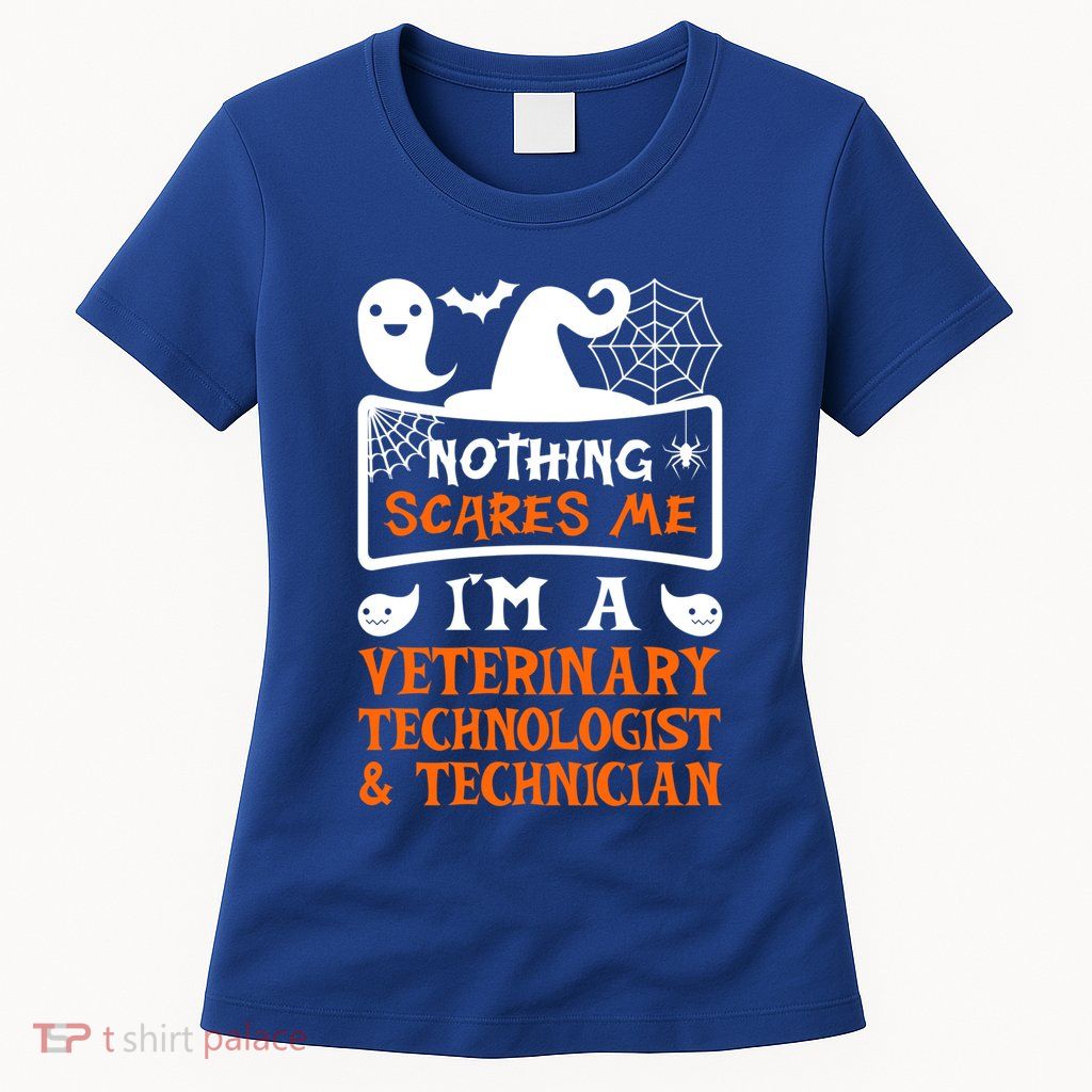 Halloween Vampire Veterinary Technologist And Technician Gift Womens T-Shirt