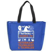 Halloween Vampire Veterinary Technologist And Technician Gift Zip Tote Bag