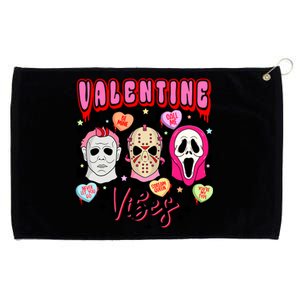 Horror ValentinesRetro Valentine’S Day Valentine Vibes Grommeted Golf Towel