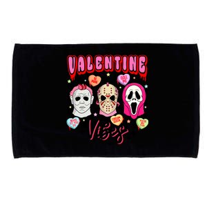 Horror ValentinesRetro Valentine’S Day Valentine Vibes Microfiber Hand Towel