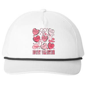 Howdy Valentine Western Valentines Cowgirl Snapback Five-Panel Rope Hat