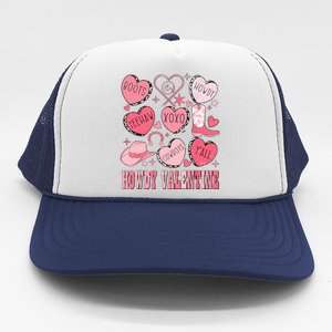 Howdy Valentine Western Valentines Cowgirl Trucker Hat