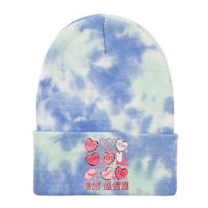 Howdy Valentine Western Valentines Cowgirl Tie Dye 12in Knit Beanie