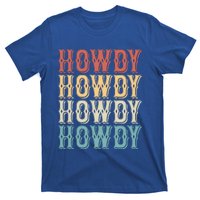 Howdy Vintage Western Cow Rodeo Southern Horse Lover Gift T-Shirt