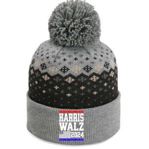 Harris Vp Walz Election Dnc Democrats Presidential Funny Gift The Baniff Cuffed Pom Beanie