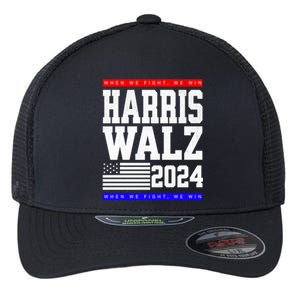 Harris Vp Walz Election Dnc Democrats Presidential Funny Gift Flexfit Unipanel Trucker Cap