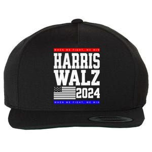 Harris Vp Walz Election Dnc Democrats Presidential Funny Gift Wool Snapback Cap