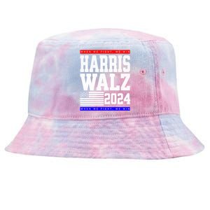 Harris Vp Walz Election Dnc Democrats Presidential Funny Gift Tie-Dyed Bucket Hat