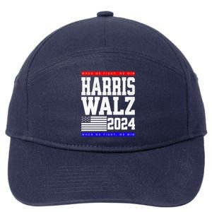 Harris Vp Walz Election Dnc Democrats Presidential Funny Gift 7-Panel Snapback Hat