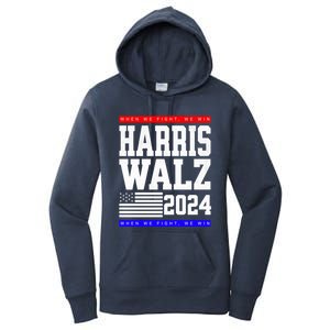 Harris Vp Walz Election Dnc Democrats Presidential Funny Gift Women's Pullover Hoodie