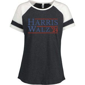 Harris Vp Walz For President 2024 Tim Meaningful Gift Enza Ladies Jersey Colorblock Tee