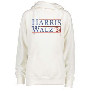 Harris Vp Walz For President 2024 Tim Meaningful Gift Womens Funnel Neck Pullover Hood