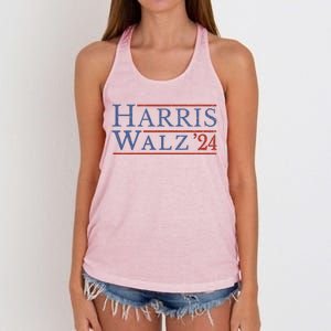 Harris Vp Walz For President 2024 Tim Meaningful Gift Women's Knotted Racerback Tank