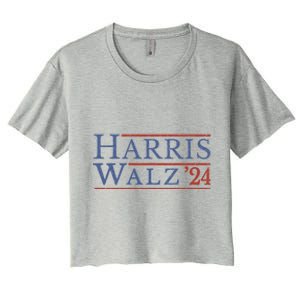 Harris Vp Walz For President 2024 Tim Meaningful Gift Women's Crop Top Tee