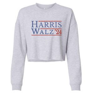 Harris Vp Walz For President 2024 Tim Meaningful Gift Cropped Pullover Crew