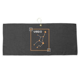 Horoscope Virgo Zodiac Sign Constellation Virgo Cool Gift Large Microfiber Waffle Golf Towel