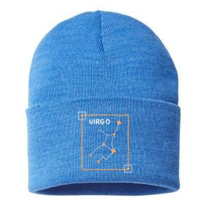 Horoscope Virgo Zodiac Sign Constellation Virgo Cool Gift Sustainable Knit Beanie