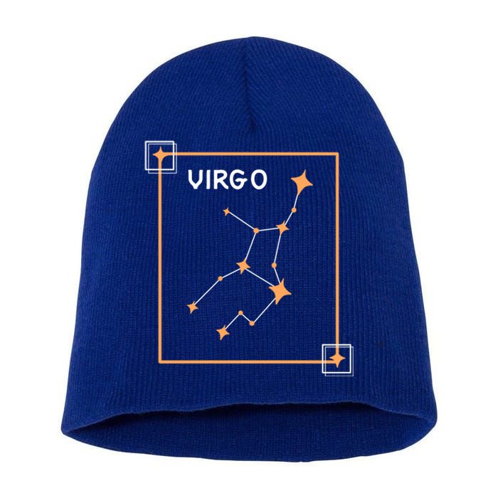 Horoscope Virgo Zodiac Sign Constellation Virgo Cool Gift Short Acrylic Beanie