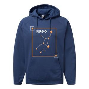 Horoscope Virgo Zodiac Sign Constellation Virgo Cool Gift Performance Fleece Hoodie