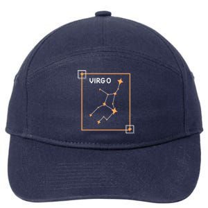 Horoscope Virgo Zodiac Sign Constellation Virgo Cool Gift 7-Panel Snapback Hat