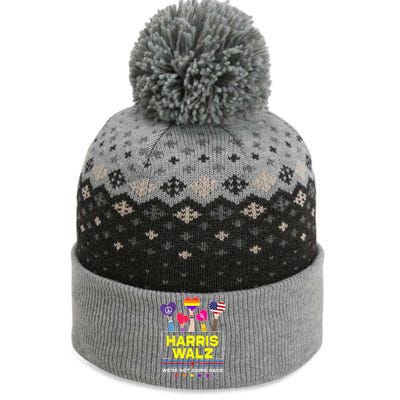 Harris Waltz 2024 Election Kamala Harris Tim Walz Waltz The Baniff Cuffed Pom Beanie