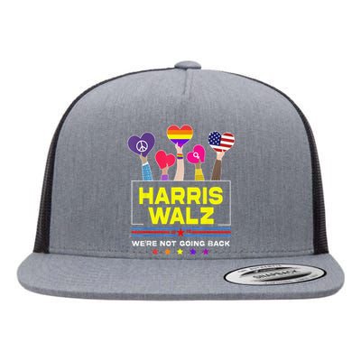 Harris Waltz 2024 Election Kamala Harris Tim Walz Waltz Flat Bill Trucker Hat