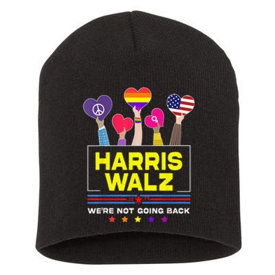 Harris Waltz 2024 Election Kamala Harris Tim Walz Waltz Short Acrylic Beanie