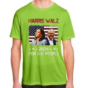 Harris Walz 2024 President American Flag Kamala Harris Waltz Adult ChromaSoft Performance T-Shirt