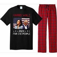 Harris Walz 2024 President American Flag Kamala Harris Waltz Pajama Set