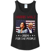 Harris Walz 2024 President American Flag Kamala Harris Waltz Ladies Essential Tank