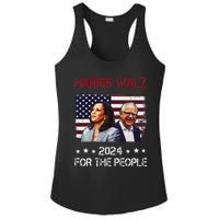 Harris Walz 2024 President American Flag Kamala Harris Waltz Ladies PosiCharge Competitor Racerback Tank