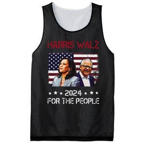 Harris Walz 2024 President American Flag Kamala Harris Waltz Mesh Reversible Basketball Jersey Tank