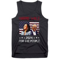 Harris Walz 2024 President American Flag Kamala Harris Waltz Tank Top