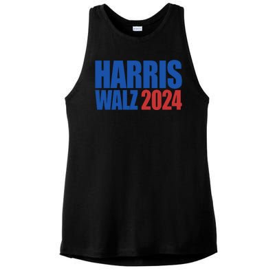 Harris Walz 2024 Election Political Ladies PosiCharge Tri-Blend Wicking Tank