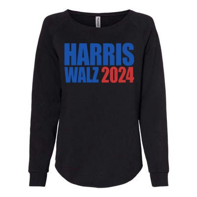 Harris Walz 2024 Election Political Womens California Wash Sweatshirt