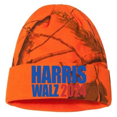 Harris Walz 2024 Election Political Kati Licensed 12" Camo Beanie