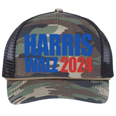 Harris Walz 2024 Election Political Retro Rope Trucker Hat Cap