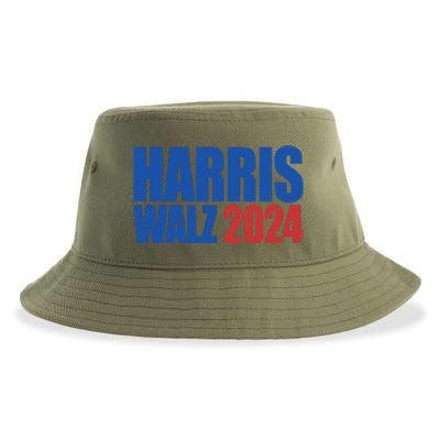 Harris Walz 2024 Election Political Sustainable Bucket Hat