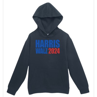 Harris Walz 2024 Election Political Urban Pullover Hoodie