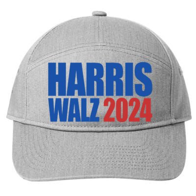 Harris Walz 2024 Election Political 7-Panel Snapback Hat