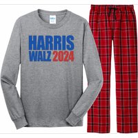 Harris Walz 2024 Election Political Long Sleeve Pajama Set