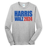 Harris Walz 2024 Election Political Tall Long Sleeve T-Shirt