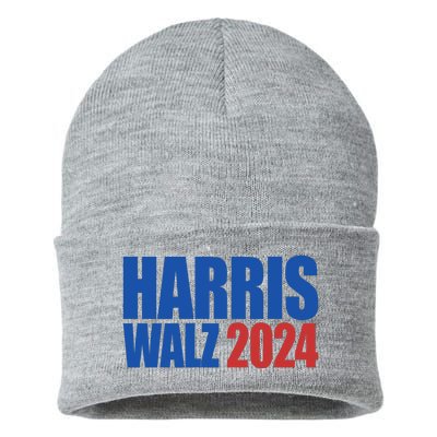 Harris Walz 2024 Election Political Sustainable Knit Beanie