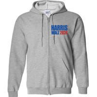 Harris Walz 2024 Election Political Full Zip Hoodie